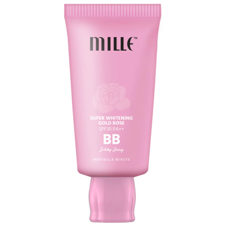 Mille Super Whitening Gold Rose BB Cream SPF30 PA++ #01 Silky Ivory 30g