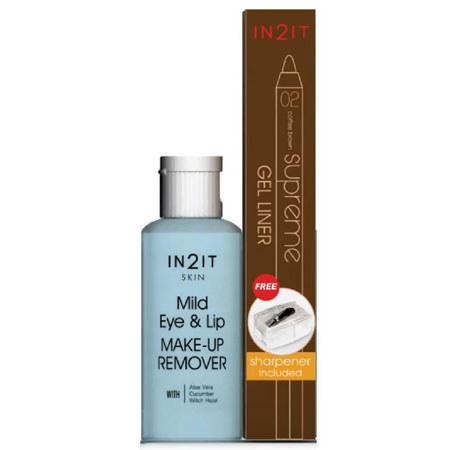 IN2IT, IN2IT รีวิว, IN2IT ราคา, IN2IT Supreme Gel Liner, IN2IT Supreme Gel Liner รีวิว, IN2IT Supreme Gel Liner #Coffee Brown, IN2IT Supreme Gel Liner #Coffee Brown 1g, IN2IT Supreme Gel Liner #Coffee Brown 1g (With Free Make Up Remover), IN2IT Supreme Gel Liner #Coffee Brown 1g (With Free Make Up Remover) เจลไลเนอร์สีน้ำตาล ดินสอเขียนขอบตาเนื้อเจล ชนิดเหลา เนียนบางแนบสนิทไปกับผิว